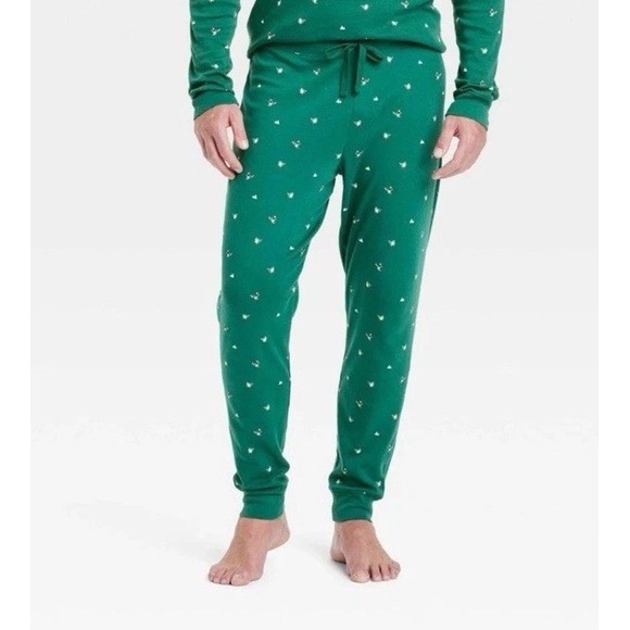 Wondershop Men's Polar Bear Print Cotton Ribbed Pajama Jogger Pant Size Large - Picture 1 of 7